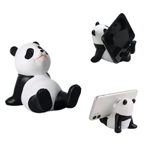 Stellar Panda Kawaii Phone Stand for Desk,Adjustable Compatible with Smartphones and Tablets,Cute Panda Smartphone Stand,Kawaii Room Decor Aesthetic (White)