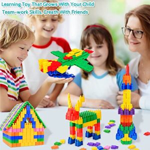 FUBAODA Kids 600pcs Set Building Blocks Construction Toy - Learning Playset STEM Toy Set Educational Kit Child Branin Development Preschool Kindergarten Toy