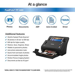 Epson FastFoto FF-640 High-Speed Photo Scanning System with Auto Photo Feeder