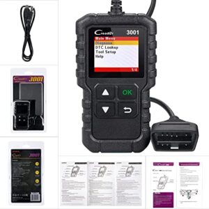 LAUNCH Creader 3001 OBD2 Scanner, Engine Fault Code Reader Mode 6 CAN Diagnostic Scan Tool for All OBDII Protocol Cars Since 1996, Lifetime Free Update