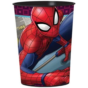 amscan Spiderman Webbed Wonder Favor Cup 16oz [Contains 12 Manufacturer Retail Unit(s) Per SKU# 421860