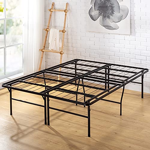 ZINUS SmartBase Heavy Duty Mattress Foundation / 18 Inch Metal Platform Bed Frame / No Box Spring Needed / Sturdy Steel Frame / Underbed Storage, Queen