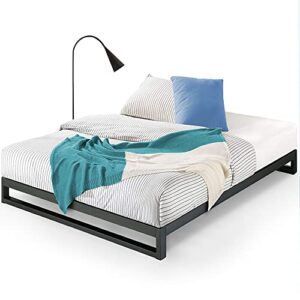 zinus trisha metal platforma bed frame / wood slat support / no box spring needed / easy assembly, full