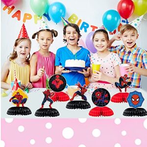 7Pcs Spider Centerpiece Party Table Decoration Boys Topper For Birthday Favor