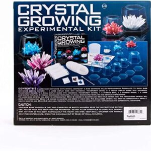 4M Crystal Growing Science Experimental Kit - 7 Crystal Science Experiments with Display Cases - Easy DIY STEM Toy Lab Experiment Specimens, Educational Gift for Kids, Teens, Boys & Girls