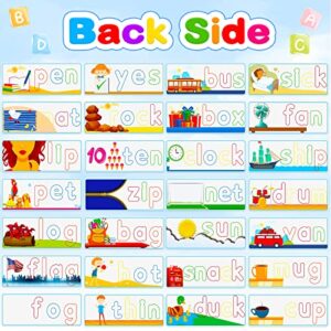 ShyLizard See and Spell Educational Toys, Flash Cards Learning Toys for Boys and Girls 3 4 5 6 Years Old, CVC Word Builders Toys for Preschool, Kindergarten and Homeschool Kids, 80PCS