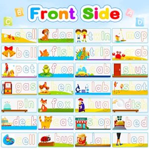 ShyLizard See and Spell Educational Toys, Flash Cards Learning Toys for Boys and Girls 3 4 5 6 Years Old, CVC Word Builders Toys for Preschool, Kindergarten and Homeschool Kids, 80PCS