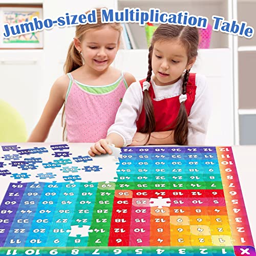 Aizweb Multiplication Chart Puzzle,21" x 21" Multiplication Game Table for Kids Ages 7+, Math Game Math Manipulatives Learning Educational Toy - 1st,2nd,3rd,4th,5th and 6th Grade Class or Homeschool