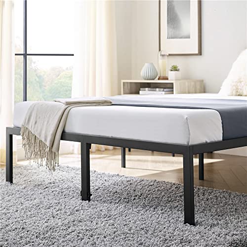 Classic Brands Brutis Black Heavy-Duty Metal Platform Bed Frame, Twin