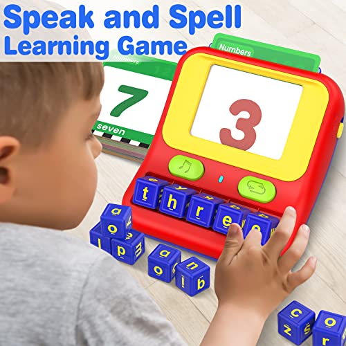 TALONITE Learning Educational Toys for 2 3 4 5 6 7 8 Year Old Boys Girls, Talking Flash Cards with 158 Sight Words, Matching Letter Game, Autism Sensory Toys, Speech Therapy Toys and Materials