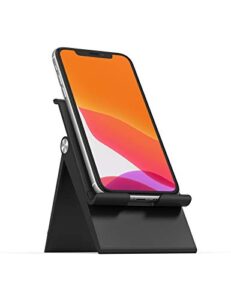 ugreen cell phone stand holder desk adjustable iphone stand small foldable portable compatible with iphone 14 13 12 pro max 11 se, samsung galaxy ultra s22 black