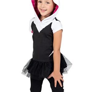 Marvel Spider-Man Spider-Gwen Ghost Spider Little Girls Cosplay T-Shirt and Leggings 7-8