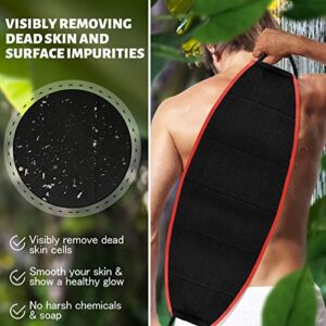 Evridwear Exfoliating Body Scrubber with Handles Back Washer Back Scrubber for Shower Bath Dry Skin Whole Body Deep Clean Men Women(Heavy)