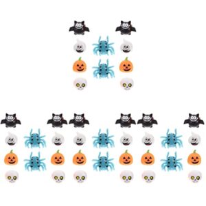 toddmomy 40 pcs goodie led favors bag for up pumpkin funny fillers lighted in glow gifts light finger dark goodies random toys color ghost party treats spider supplies prizes halloween