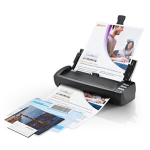 plustek ad480 - desktop scanner for card and document, with 20 page paper feeder and exclusive card slot. for windows only