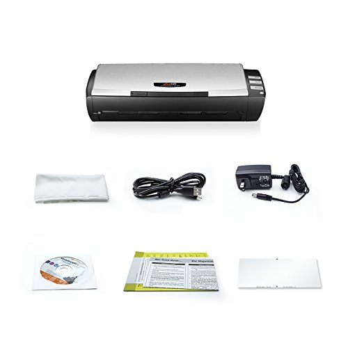 Plustek AD480 - Desktop Scanner for Card and Document, with 20 Page Paper Feeder and Exclusive Card Slot. for Windows only