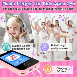 Kids Phone for Girls Aged 3-6 with Dual Camera, Touchscreen Toy Phones for Kids MP3 Music Player 13 Puzzle Games, Educational Toys Christmas Birthday Gifts for Girls Ages 3 4 5 6 7 with SD Card Pink
