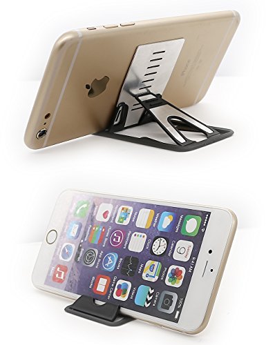 iMangoo iPhone Kickstand, iPad Mini Kickstand, Multi-Angle Holder Tablet Dock Adjustable Foldable Cradle Portable Desk Stand Fold-up Smartphone Stands Holders for Apple iPhone, iPad, Samsung, OnePlus