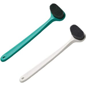 ZCX Body Brushes 2pcs Exfoliating Back Scrubber Shower Brush Bath Body Brush Long Handled Soft Brush Body Brushes