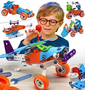 building toys stem toys for 6 7 8 9 10 year old boys gifts educational building toys for boys age 6-8 year old boy best birthday toys for kids 5-7 building toys for boys 8-12 engineering building kit