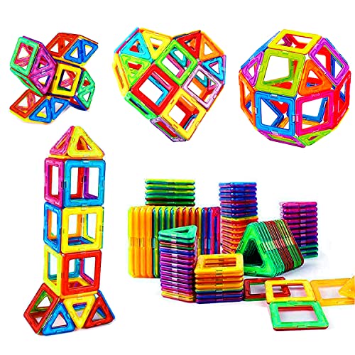 Rock Goldfish Magnetic Blocks Building Toys for Kids, Magnetic Tiles STEM Kit Educational Stacking Blocks Toys for Boys and Girls(X-24)