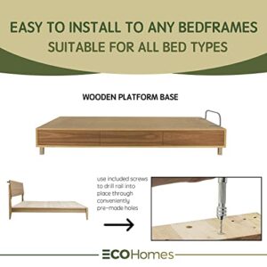 ECOHomes Mattress Retainer Bar for Foot of Beds for Home, RV | Non Slip Gaskets Metal Bar Holder for Bottom of Bed Frames & Adjustable Beds - Guard Rail Stops Mattress from Sliding, Moving & Slipping