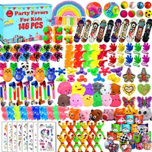 146 pcs party favors toys assortment for kids, treasure box toys for classroom carnival prizes rewards, pinata fillers birthday party gifts bulk toys, goodie bag claw machine stuffers for kids