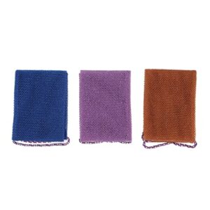 Back Scrubber Back, 3Pcs Exfoliating Back Scrubber Nylon Extended Deep Cleaning Skin Massages Body Scrubber towel for Shower Loofah Scrubber Strap Bath Accessories