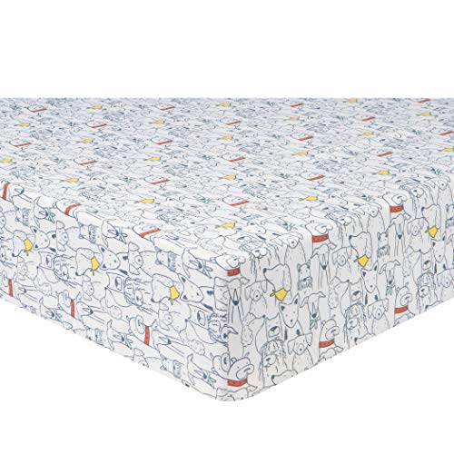 Sammy & Lou 2 Pack Microfiber Fitted Crib Sheets, Transportation pups