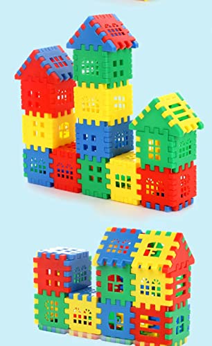 Chuntian Interlocking Building Blocks Toys for Kids - Toddlers Building Blocks Educational Toys Set 70 PCS 46F