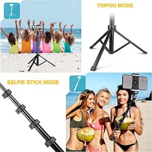 Aureday 62" Phone Tripod Accessory Kits, Camera & Cell Phone Tripod Stand with Wireless Remote and Universal Tripod Head Mount, Perfect for Selfies/Video Recording/Vlogging/Live Streaming