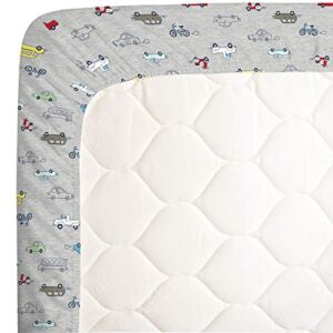 Carter's Busy Cars and Bikes Super Soft Fitted Crib Sheet