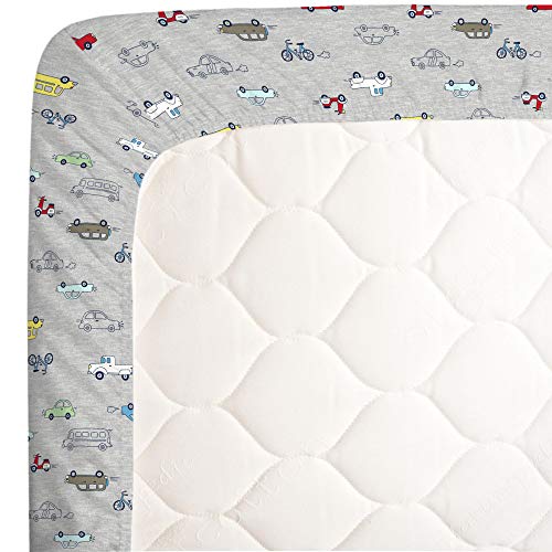 Carter's Busy Cars and Bikes Super Soft Fitted Crib Sheet