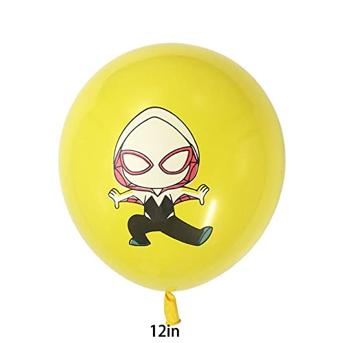 20PCS spider balloon, classic superhero spider design, suitable for boys and girls birthday party decoration, spider theme party supplies.