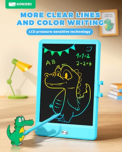 KOKODI LCD Writing Tablet 8.5-Inch Colorful Doodle Board, Electronic Drawing Tablet Drawing Pad for Kids, Educational and Learning Kids Toys Gifts for 3 4 5 6 7 Year Old Boys and Girls(Blue)