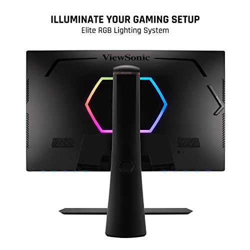 ViewSonic ELITE XG321UG 32 Inch 4K IPS 144Hz Gaming Monitor with G-Sync, Mini LED, Nvidia Reflex, HDR1400, Advanced Ergonomics, HDMI and DP for Esports