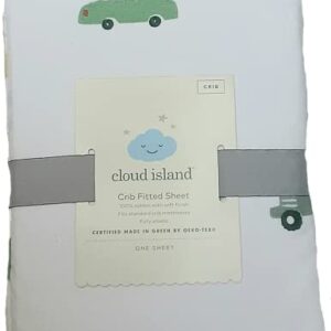 Cloud Island Fitted Crib Sheet- Transportation | Baby Boy Crib Sheet | Fitted Crib Sheet Cars, Tractors