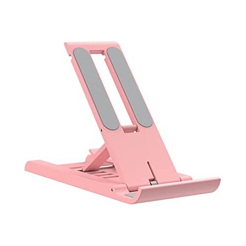 Phone Stand for Desk, Home, Office, Adjustable Foldable Phone Holder Compatible with iPhone 14/13/12/11/Xs/Xr Series, iPad, Samsung, Google and Other Smartphones - Pink