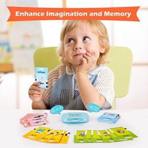 Ednzion Toddler Toys Age 2-4, Autism Sensory Toys for Autistic Children, Educational Learning Toys for 1 2 3 Year Old Boys and Girls, Speech Therapy Toys, 224 Sight Words Talking Flash Cards