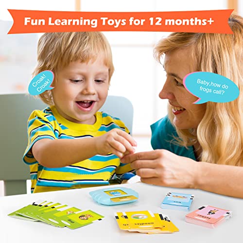 Ednzion Toddler Toys Age 2-4, Autism Sensory Toys for Autistic Children, Educational Learning Toys for 1 2 3 Year Old Boys and Girls, Speech Therapy Toys, 224 Sight Words Talking Flash Cards