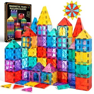 GobiDex Building Toys for Kids Ages 4-8 STEM Magnetic Tiles for Boys and Girls Magnet Blocks Toddler Gifts for Kids Ages 3-5