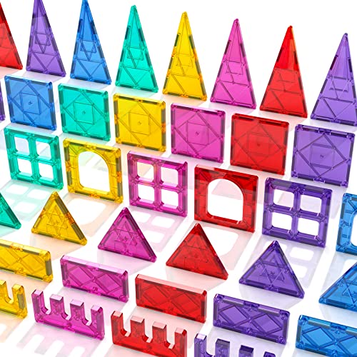 GobiDex Building Toys for Kids Ages 4-8 STEM Magnetic Tiles for Boys and Girls Magnet Blocks Toddler Gifts for Kids Ages 3-5