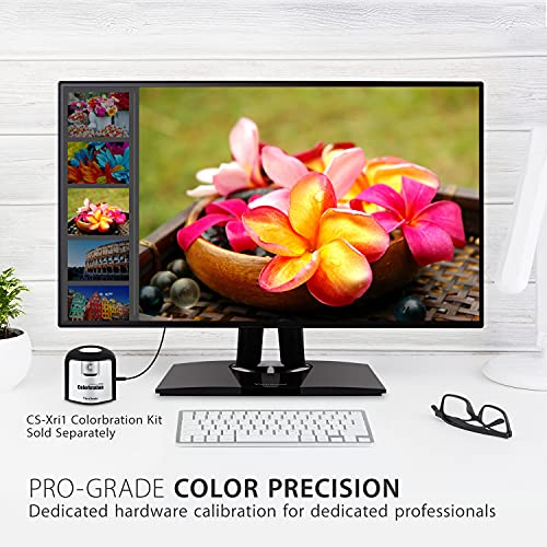 ViewSonic VP2768-4K 27-Inch Premium IPS 4K Monitor with Advanced Ergonomics, ColorPro 100% sRGB Rec 709, 14-bit 3D LUT, Eye Care, HDMI, USB, DisplayPort for Home and Office