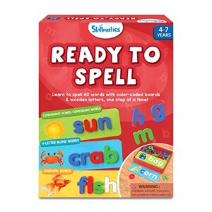 skillmatics ready to spell - educational toy for preschoolers, stage-based learning to improve vocabulary & spelling, gifts for ages 4 to 7