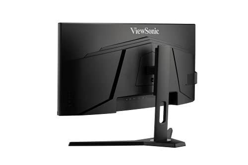 ViewSonic OMNI VX3418-2KPC 34 Inch Ultrawide Curved 1440p 1ms 144Hz Gaming Monitor with Adaptive Sync, Eye Care, HDMI and Display Port
