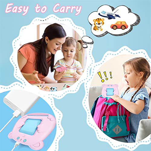 Talking Flash Cards for Toddlers 2-4 Years, Pocket Speech for Toddlers, 224 Sight Words Educational Learning Toys, Speech Therapy Toys for Toddlers, Kindergarten Preschool Gift for Kids Boys Girls