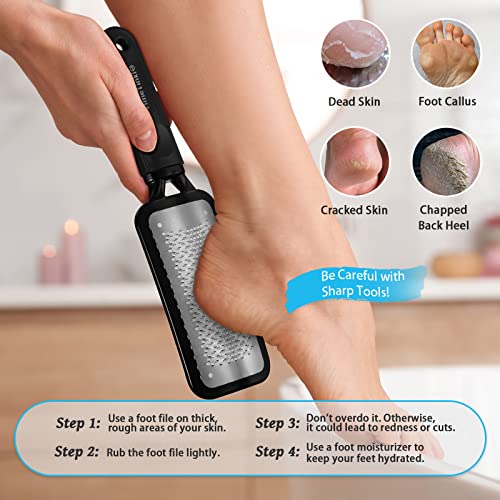 TimeTinkle Exfoliating Mitt for Body, Exfoliating Set for Shower - Exfoliating Gloves for Face, Back Scrubber, Hair Scalp Massager Shampoo Brush and Foot File for Dead Skin Remover