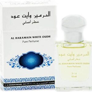 Haramain White Oudh for Men and Women (Unisex) CPO - Concentrated Perfume Oil (Attar) 15 ML (0.51 oz)