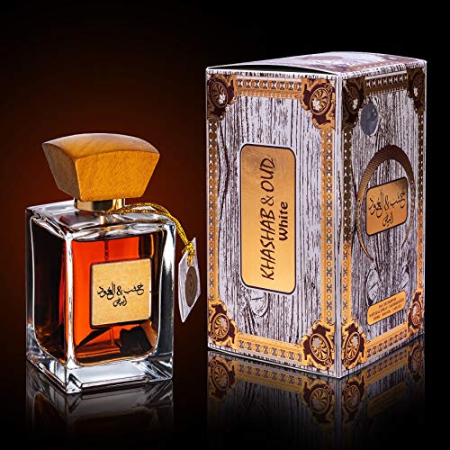 ARABIYAT Khashab & Oud White - Eau De Parfum Amber & Cedarwood Fragrance Perfumes for Men & Women 100ml