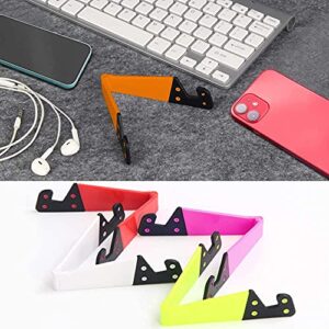 8 PCS Universal Pocket-Sized Colorful Portable Foldable V Model Mobile Phone Holder, SourceTon Desktop Stand Mount Holder Cradle Compatible with iPads,Tablets,E-Readers,Cellphones, Kindles, Pack of 8